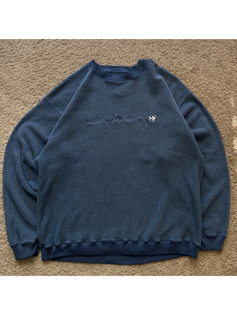 Polar dogs men’s big dogs embroidered fleece pullover sweatershirt